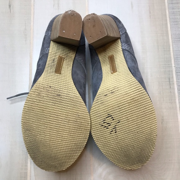 Hush Puppies Suede Comfort Heels Pumps Gray 6M - Picture 6 of 7